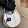 Korean Corduroy Shoulder Bag Women Sling Bag Crossbody Bag Mutil Pocket College Student Messenger Bag Casual Bag.