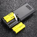 【2023】 Soshine E3S Power Bank DIY 18650 Battery Charger LCD Display USB Mobile Charger Battery Charge Storage Box Without Battery. 
