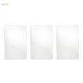 3x Mirror Trays Photo Props Decoration Mirror Plate for Centerpieces Candies Toiletries. 