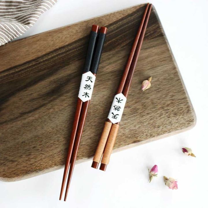 Japanese Value Gift Wooden Natural Chestnut Wood Chopsticks Kitchen Tools Handmade