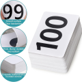 50Pcs Table Numbers 1-50, 3.7x4 Inch Table Numbers, Double Sided Table Number Cards - for Wedding Reception Restaurant. 