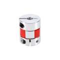 Flexible Plum Coupling Encoder Blossom Shaft Coupler High‑Strength Aluminum for Stepper Motors Encoders. 