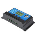Solar PV Charge Controller 30A/20A/10A 12V 24V with LCD display Battery Charger. 