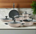 SK Fabulous Non-Stick Cookware Gift Set – 17 Pieces of Culinary Excellence. 