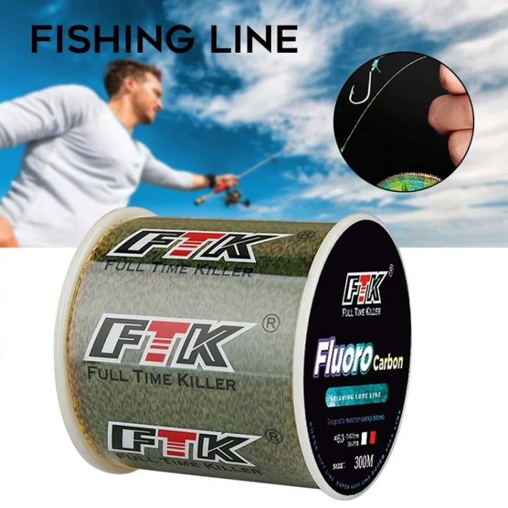 FTK fluorocarbon Carbon Japanese Fishing Line 500M Unbreakable 0.30 To 0.45.mm