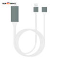 【Miga Plaza】HDMI cable phone to tv 3 IN 1 Ultra High Speeds HDMI to Television Cable HDMI Cable Applicable to All Mobile Phones. 