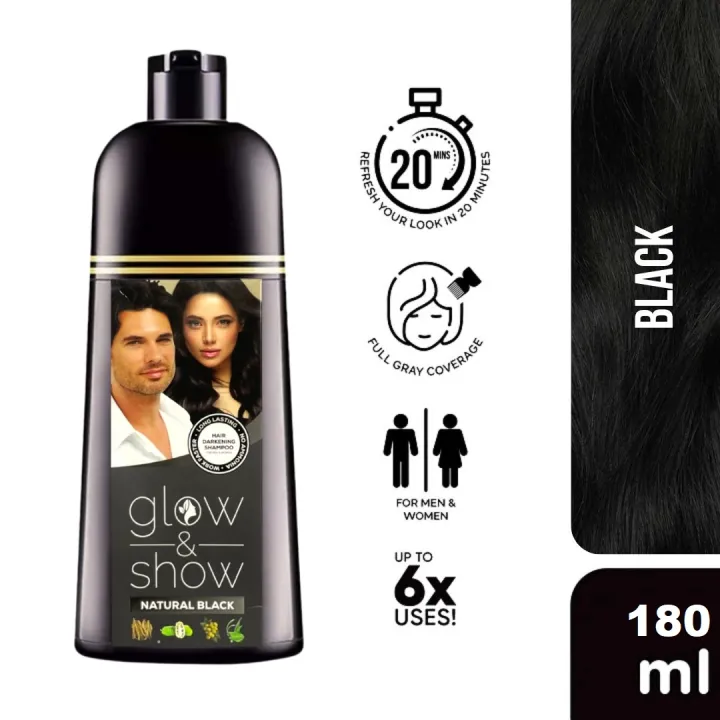 Glow%20&%20Show%20Hair%20Color%20Shampoo%20NATURAL%20BLACK%20%20180ml%20-%20Image%203