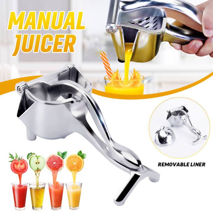 Stainless Steel Hand Squeeze Fruit Juice Manual Juice Machine Orange Lemon Smoothie Citrus Juicer Press Fruit Machine