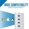 USB 3.0 HUB Multi 4 Port 5Gbps High Speed Power Adapter Multi USB 3.0 Hub USB Splitter For Laptop Adapter Computer Accessories（HUB 2.0 4 Ports）. 