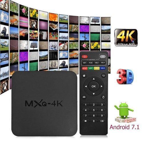 SMART BOX MXQ 4K QUAD CORE 1G+8G / Android TV Box HD 1080 (1GB + 8GB)