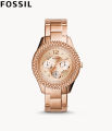 Fossil Stella Multifunction Rose-Tone Stainless Steel Watch for Women- ES3590. 