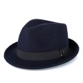 Men Winter Thick Warm Felt Fedora Hats Wool Gentleman Jazz Cap Homburg Male Classical Narrow Brim Top Hat. 