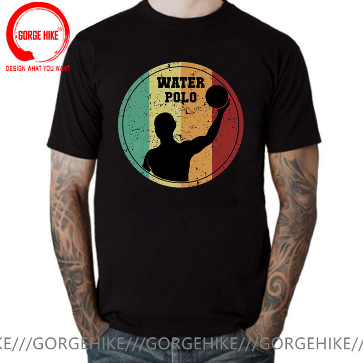 Funny Retro Water Polo Vintage Waterpolo T Shirts Man Summer Sports Game Team Goal Player Streetwear Birthday Gifts T-shirt Men