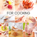 gloves pair 100pc 50pairs large | Plastic Gloves Disposable 100 pcs - Transparent disposable gloves for kitchen hand gloves - Use and Throw Gloves - Polythene Cleaning Gloves - Plastic hand gloves for Cooking,Hair dyeing,Cleaning. 