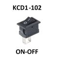 5PCS - KCD11-102 On/off Rocker Switch 6A/250V 10*15mm. 