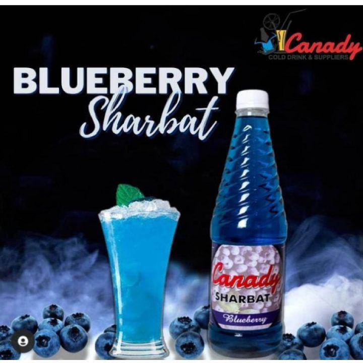 Blueberry Flavored Syrup / Sharbat By Canady Cold Drinks | Premier Quality | hygienic ingredient |