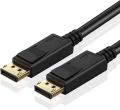 DisplayPort Cable Monitor Cable (Display Port) DP to Displayport 1.2 Cord 6 feet Compatible with DP 1.1/1.2 Supports 1440P@144HZ,2K@144Hz, 4K@60Hz-Black,Gold Plated. 