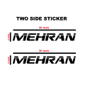 Mehran Side Door Sticker for Car 2 Piece in Black Color.. 