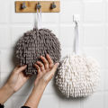 Bathroom Chenille Hand Towels Wipe Hand Towel Ball Kitchen with Hanging Loops Quick Dry Soft Absorbent Microfiber Towels. 