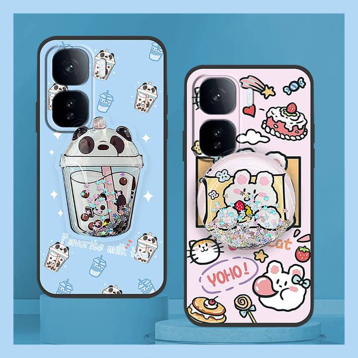 Drift Sand Silicone Phone Case For VIVO IQOO Neo10 Pro+ Quicksand Back Cover Protective Anti-knock Cartoon Waterproof