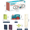 ELECTRIC DOMINO TRAIN SET AUTOMATIC LAYING DOMINOES BRICK BLOCKS. 