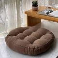 2Pcs Large Floor Cushions Mat for Sitting- Big Filled Cushions Set for Drawing Room- Ball fibre Filled Square Velvet Floor Cushion for Home Decoration. 