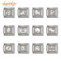 【beauty code】Hapiship 1Pcs 9mm Width Original Daisy 12 Constellation Charm Fit  Stainless Steel Jewelry Making DJ154. 