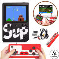 SUP 2 Player Game Box With Controller 400 In 1 Retro Video Game Rechargeable Portable Handheld Game Console Handheld Game PAD Gamebox for kids Connects with LCD / TV - Size Approx. 5 Inches - Black. 