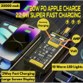 66W Super Fast Charge Power Bank 20000mAh Portable External Battery Fast Charger For iPhone Samsung Xiaomi Auxiliary Battery New 66W Super Fast Charge Power Bank 20000mAh Portable External Battery Fast Charger For iPhone Samsung Xiaomi Oppo Oneplus Vivo. 