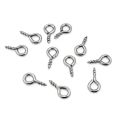 Colorfulaima 200PCS Screw Eye Pins for Keychain Making – Durable, Rust-Resistant Mini Metal Hooks for DIY Jewelry, Crafts & Home Décor. 