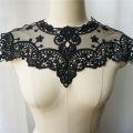 Embroidery Lace Neck Collar Sewing Applique Wedding Gown Bridal Dress Fabric Craft DIY. 