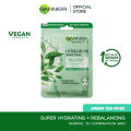 Garnier Skin Active Hydra Bomb Green Tea Tissue Face Mask, Hydrating and Rebalancing 28g. 