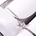 Fashion Wish Sign Glass Ball Bulb Dandelion Pendant Chain Necklace Women Jewelry. 