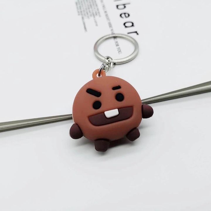 3D KPOP BTS BT21 Keychain Collection Keyring COOKY CHIMMY SHOOKY RJ