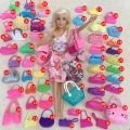 Yimei Barbie doll toy bag play house accessories fashion bag mini bag small bag buy two get one free. 