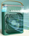 Portable Air Conditioner Fan - Mini Evaporative Air Cooler with 7 Colors LED Light - 1/2/3 H Timer - 3 Wind Speeds and 3 Spray Modes for Your Desk - Nightstand, or Coffee Table - Neck Fan - Mini Cooling AC Fan Desk Cooler With Spray Modes. 