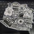 25 pcs CLASSIC ROCK METAL BANDS sticker pack based on classical rock music queen the beatles radiohead maneskin rock n roll aesthetic stickers black n white rapper rock cool. 