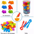 Children'S Rainbow Soft Glue Counting Classification Early Education Cognitive Toys Montessori Mathematics Teaching Aids Set. 