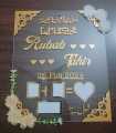 Customized nikkah frame for wedding made of acrylic Nikkah Certificate Finger Print Frame / Customised nikal certificate frame Aj Traders. 