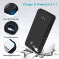 iPhone 5/5S/SE Battery Case, Wavypo 4000mAh Charging Case Slim Rechargeable Charger Case External Battery Pack Portable Power Protective Case for iPhone 5, 5S, SE-Black. 