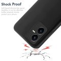 Vivo Y22 Soft Matte Black Silicon Back Cover Soft - Shock Proof. 