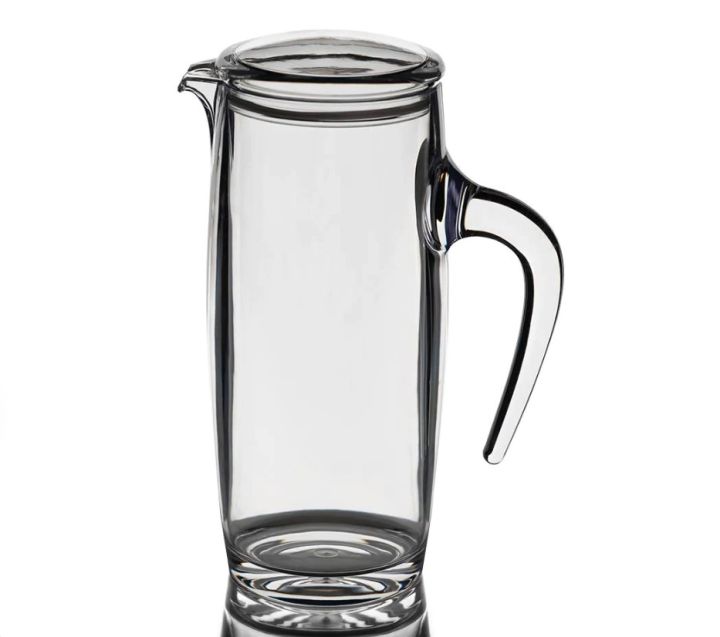 Acrylic Olive Oil Transparent Jug Bottle Dispenser with Handle & Lid (Pack of 1)
