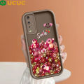 UCUC for Vivo Y20 Y12S Y12A Y20i Y20S Y20S G Back Cover Smile Cute Bear Ladder Camera Soft Rubber Protection Phone Case. 