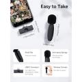 Soomfon SF-MP001 Wireless Lavalier Microphone for iPhone 14 pro Android - USB C Mini Wireless Lavalier Microphone for Recording, Vlogging (No App or Bluetooth Required). 