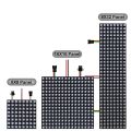 1~2PCS WS2812B 8X8 16X16 8X32 LED Pixel Panel Flexible Matrix Screen WS2812 RGB Led Module Individually Addressable IC DC5V. 