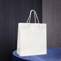 White Gift Bags 5.7 x 4.75 x 3 inches Kraft Paper Bags with Handles Bulk, Gift Bags Medium Shopping Retail Merchandise Wedding Party Favor Bags, Paper Grocery Bags Sacks Recyclable. 