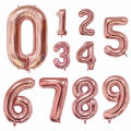 40 Inch Foil Birthday Balloons Air Helium Number Balloon Happy Birthday Party Decoration Rose Gold Figures Balloon. 