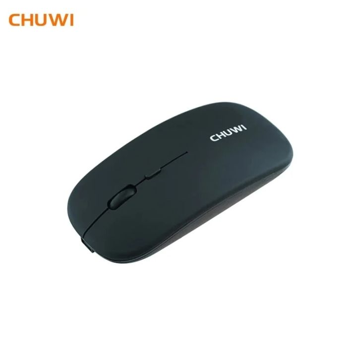 CHUWI Wireless Mouse 2.4Ghz for Laptop Black Rechargeable USB Mice 250Hz High Polling Rate