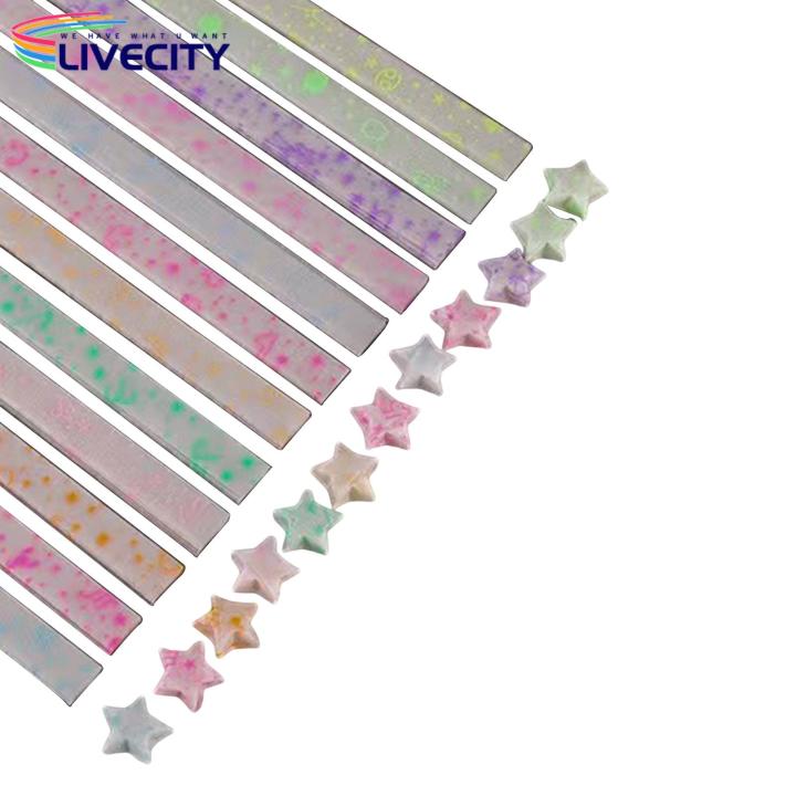 Origami Stars Diy Glow in the Dark Origami Paper Strips for Home Decoration Set of 2 Bags Lucky Star Origami Paper Perfect Gift Idea Fast Shipping Colorful Lucky Star Origami Paper Strips