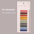 【FUN LIVE】 Stickers Label For Student Colorful Index Sticker Small Strip Marking Paper. 